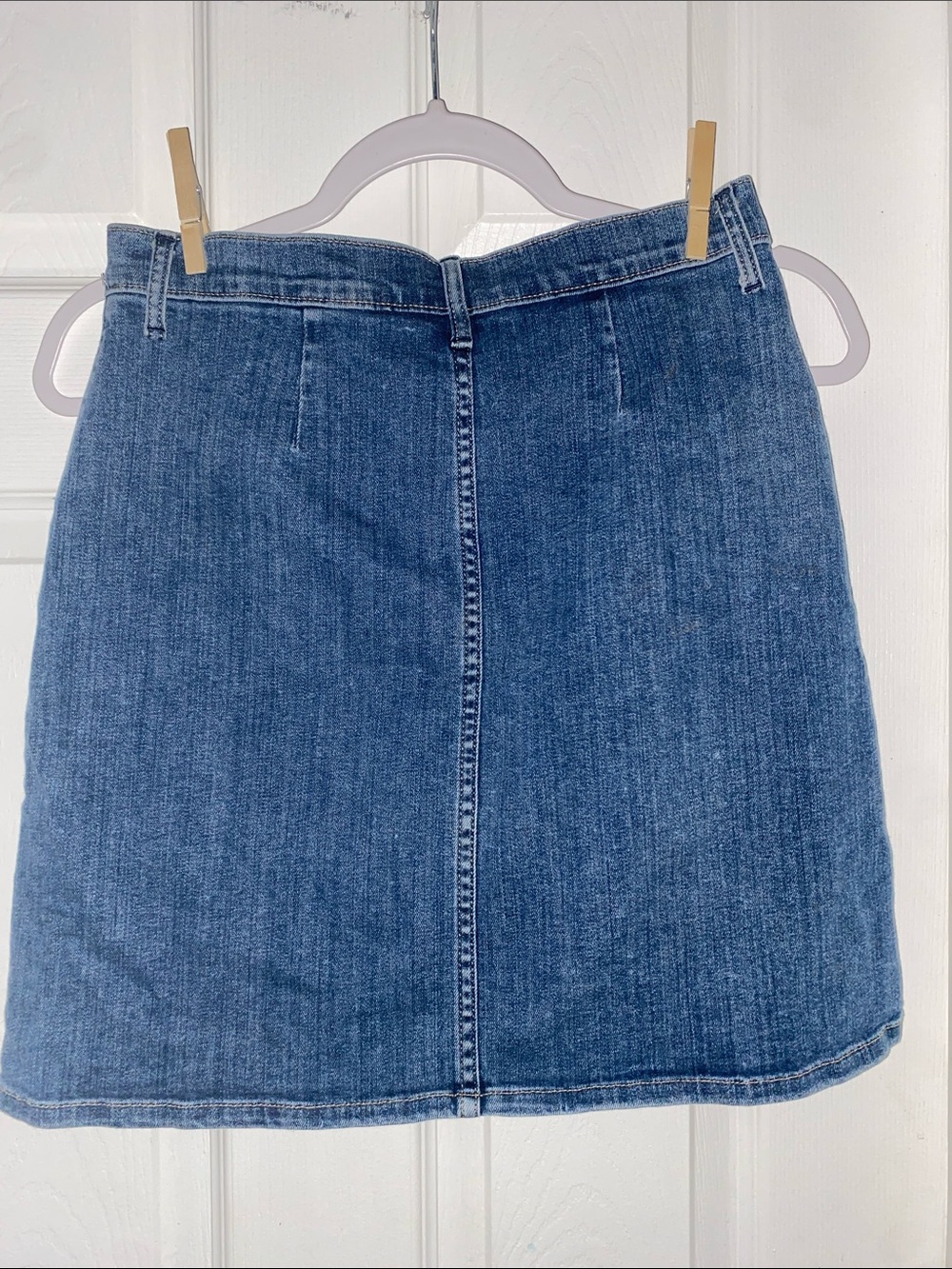 GAP Button-Front Blue Denim Skirt -Size 25 (0-2) - Picture 4 of 4